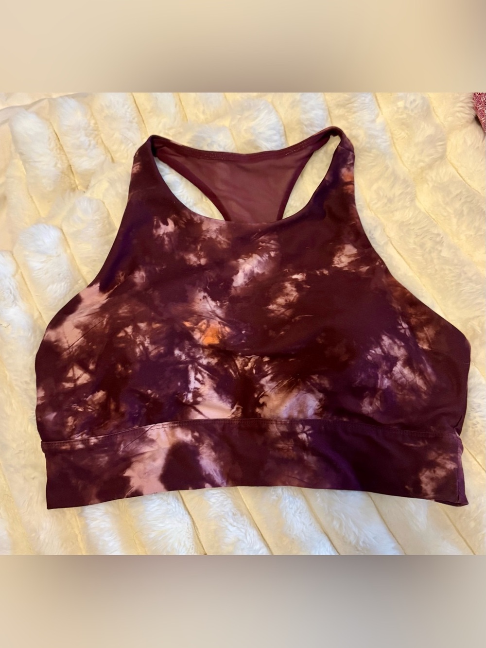 DSG Dick’s Sporting Goods Sports Bra Longline Tank Extra Large XL Tie Dye Print